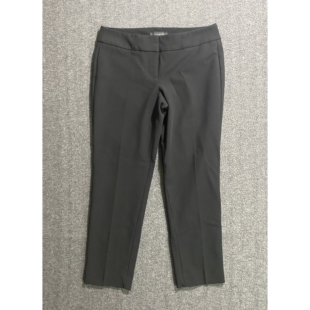 Talbots Petites Black Heritage Dress Pants Tailored Office Career Size 4P